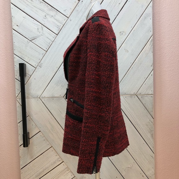 Lucky Brand Red & Black Jacket Blazer - Picture 6 of 7